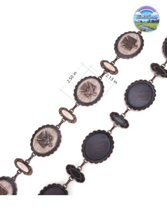 Western Concho Chain Belt | Adjustable Lobster Claw Clasp main image 6
